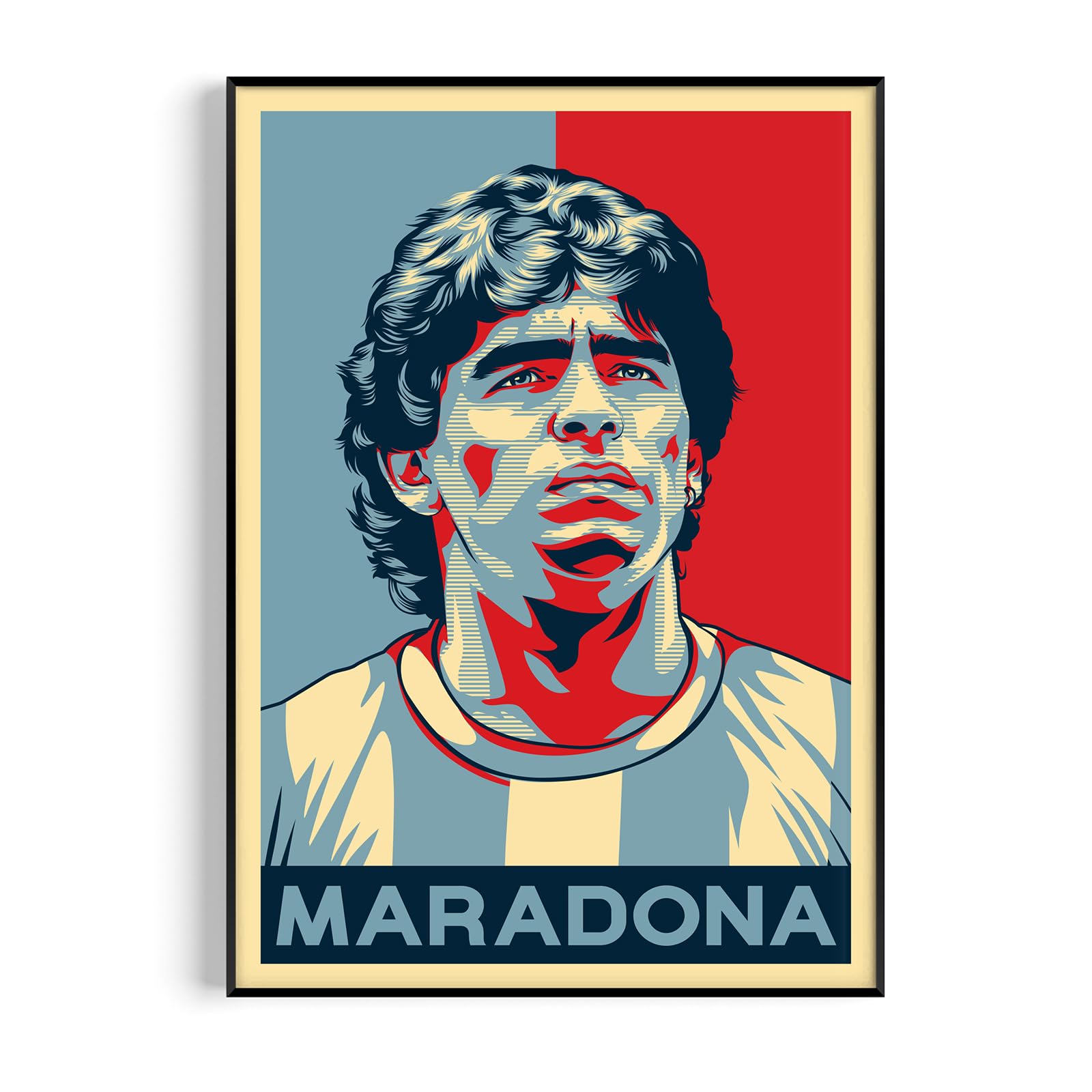 Diego Maradona Poster - Retro Soccer Wall Art for Fans & Collectors, Hope Style Pop Art Football Print (Diego Maradona, A4, Unframed) — image 1