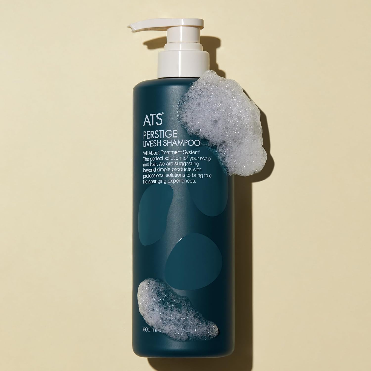 ATS Perstige Livesh Shampoo, 600ML, 20.29 fl.oz, Refreshing, Hair Loss and Growth Silicone Free Shampoo