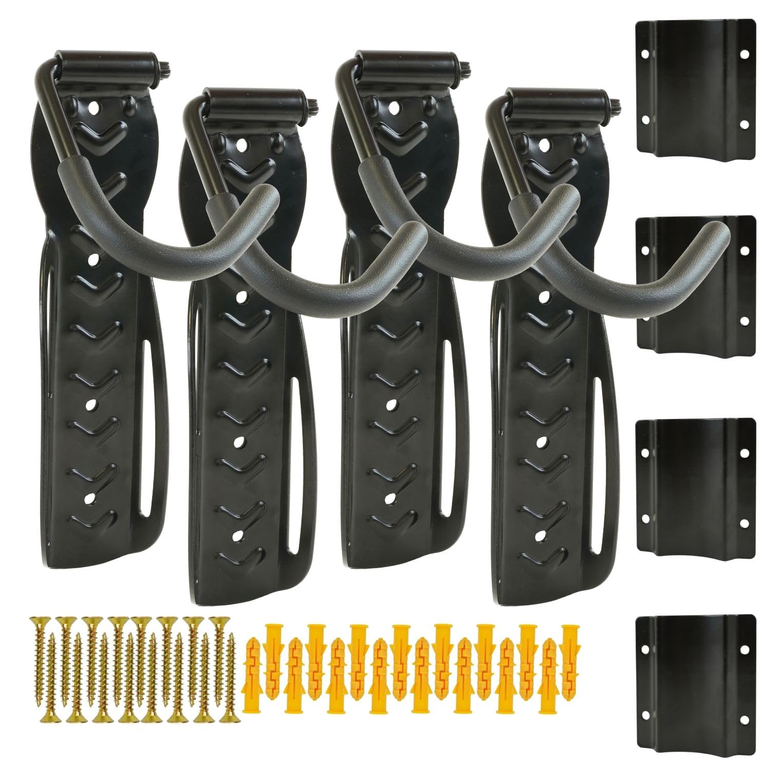 4 Soportes Para Bicicleta Pared con Protector De Pared| Gancho Bicicleta Hasta 30kg De Carga (4)