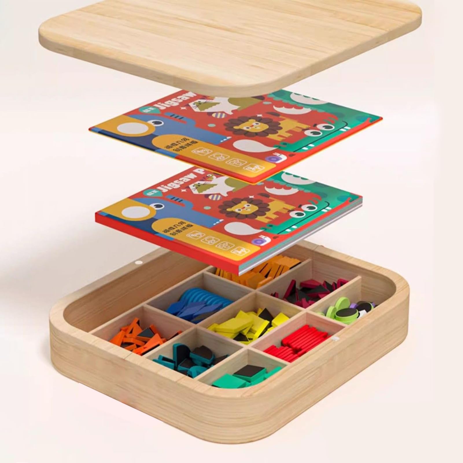 Bloques Magnéticos para Bebés,Juego De Ingenio Educativo | Geométricos Seguros para Niños y Niñas, Educativo para Viajes y Hogar