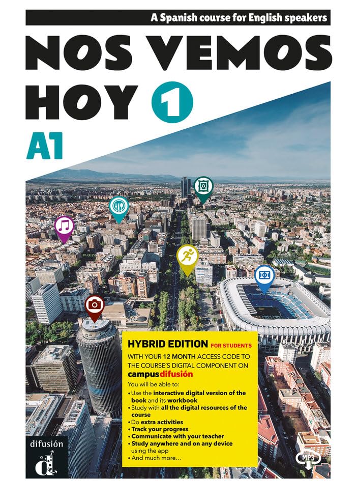 Nos vemos hoy 1 - Edición híbrida - Edición inglesa - Libro del estudiante. A1: Student's book + Mp3 1 (A1) (for English speakers) EDICION HI Paperback – 31 July 2022