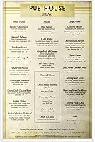 Vista 4 de StoreSMART® HPP11X17-MENU-5 - Cubiertas rígidas de plástico para menú, 11" x 17