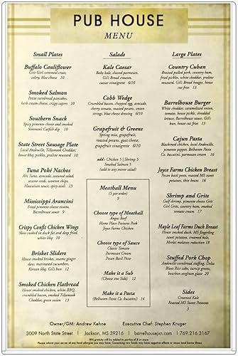 Vista 4 de StoreSMART® HPP11X17-MENU-10 - Cubiertas rígidas de plástico para menú, 10 unidades, 11 x 17 pulgadas