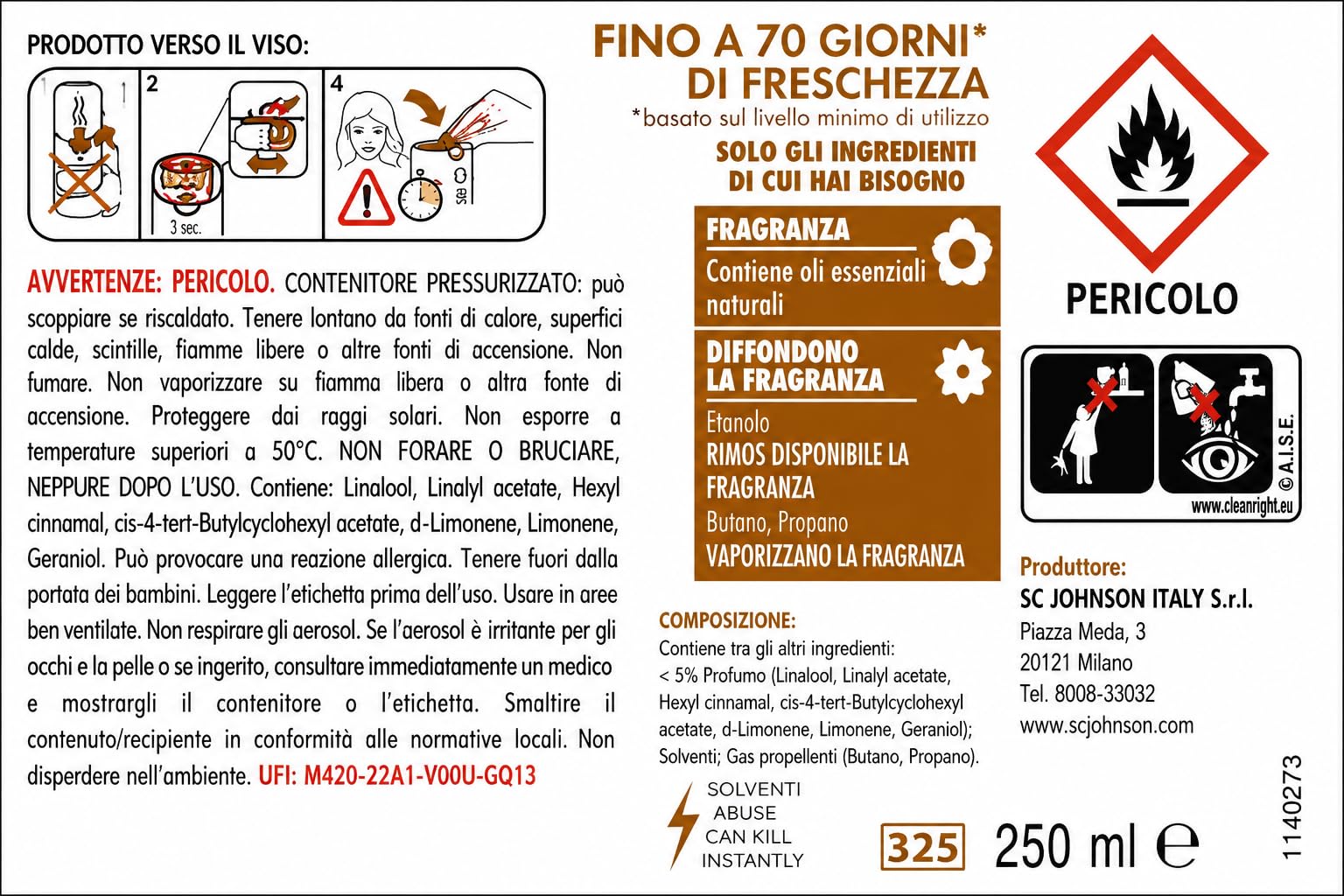 Ricarica diffusore automatico fragranza vaniglia – Compatibile con Air Wick Fresh Matic – Variazioni 4/8/12 Pezzi – 250ml (12)
