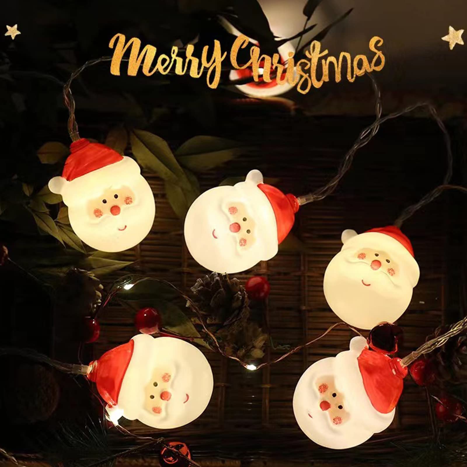 サンタクロースの照明　屋内用ライト　クリスマス Amazon.co.jp: サンタさん飾りledライト 可愛いサンタクロースデザイン