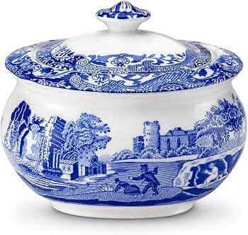 Amazon.com | Spode Blue Italian Covered Sugar Bowl - 9oz
