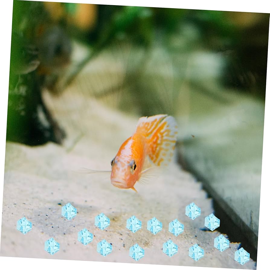 Amazon.co.jp: 450個 模擬氷 フェイクアイスキューブ 青い偽の氷