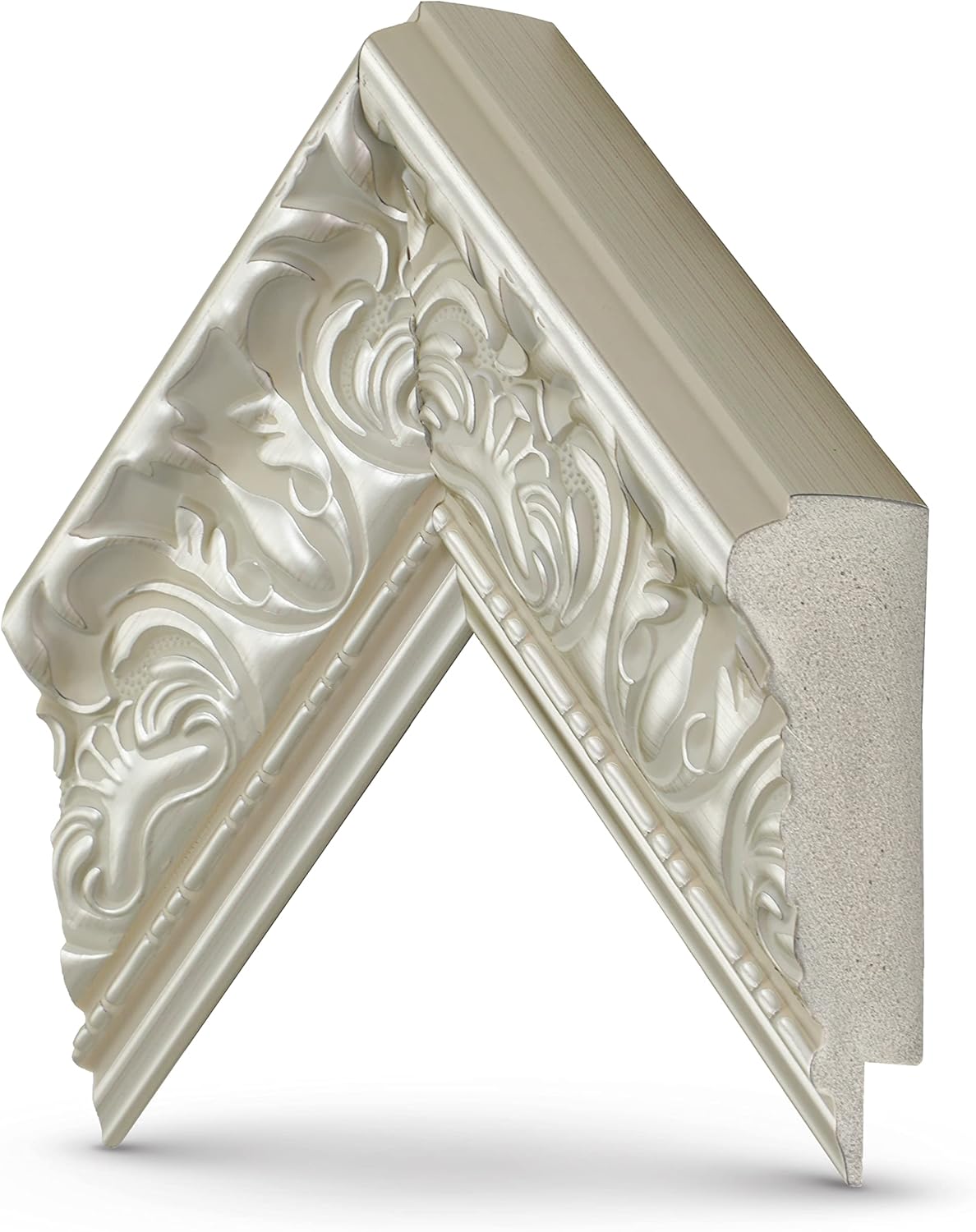 Tuscan Pearl 85" Premiere Deco TV Frame - Compatible ONLY with Samsung The Frame TV and Pro TVs (Fits 2021-2026, LS03A, LS03B,LS03C,LS03D,LS03FA,LS03FW)