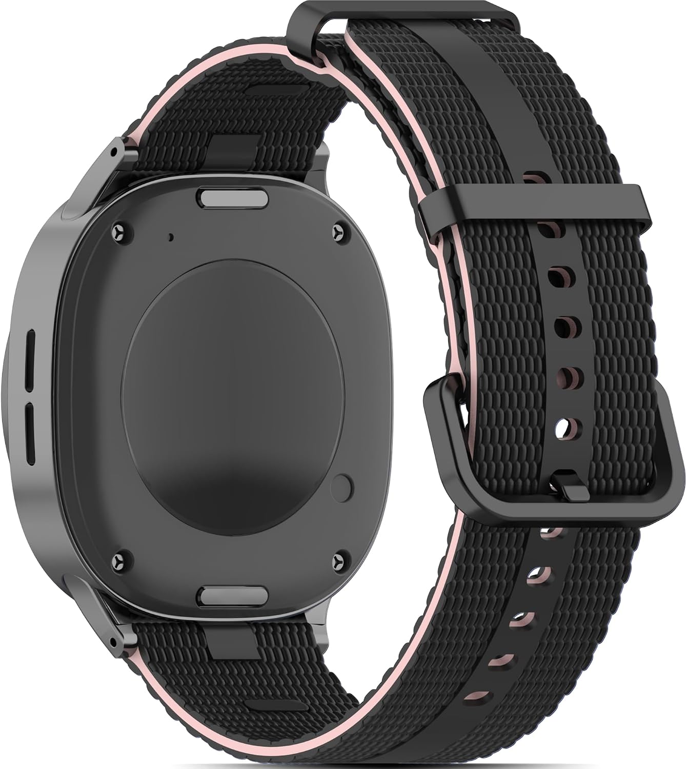 Athleisure Bands Compatible with Samsung Galaxy Watch 8/8 Classic Band 40mm 44mm 46mm (2025),Comfort Style Silicone Waterproof Strap for Galaxy Watch8 / 8 Classic Band for Men Women with Rugged Metal