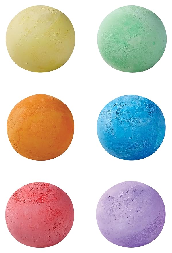 Crocodile Creek Sidewalk Chalk - Outside Art Set for Kids Ages 3 and Up - Encourages Creativity, Fun, and Outdoor Play - Ideal Playground Toys - Includes 6 Gum Machine-Shaped Pieces of Chalk by Crocodile Creek - Image 2