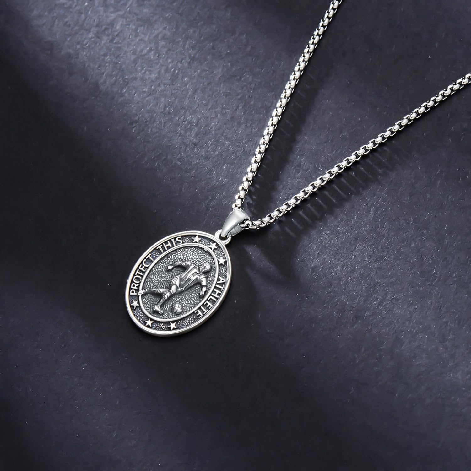 Sport Necklace for Men Women S925 Sterling Silver Baseball/Soccer/Hockey/Football/Basketball/Taekwondo/Tennis/Golf/Runner Pendant Necklace Sport Jewelry Gift for Sport Lover - Image 3