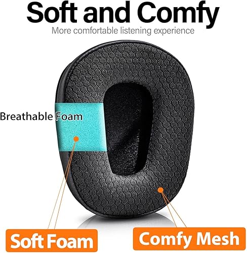 Miniatura 3 de B450-XT B550-XT Kit de almohadillas de repuesto compatibles con auriculares B450-XT B550XT I B450 B550 XT Accesorios (malla híbrida)