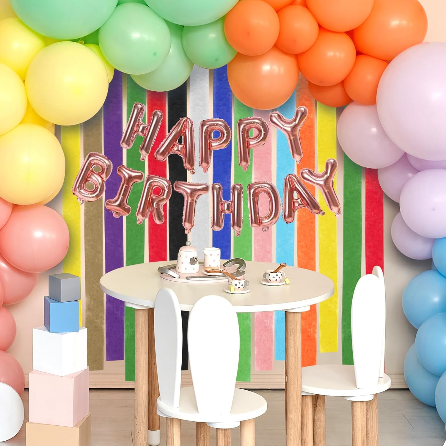 TANEMUDO 75 Roll 6150 ft Crepe Paper Streamer Roll for Party Decoration, Flower Making, Rainbow Streamer Crepe Paper Rolls for Birthday and Wedding (25 Colors)