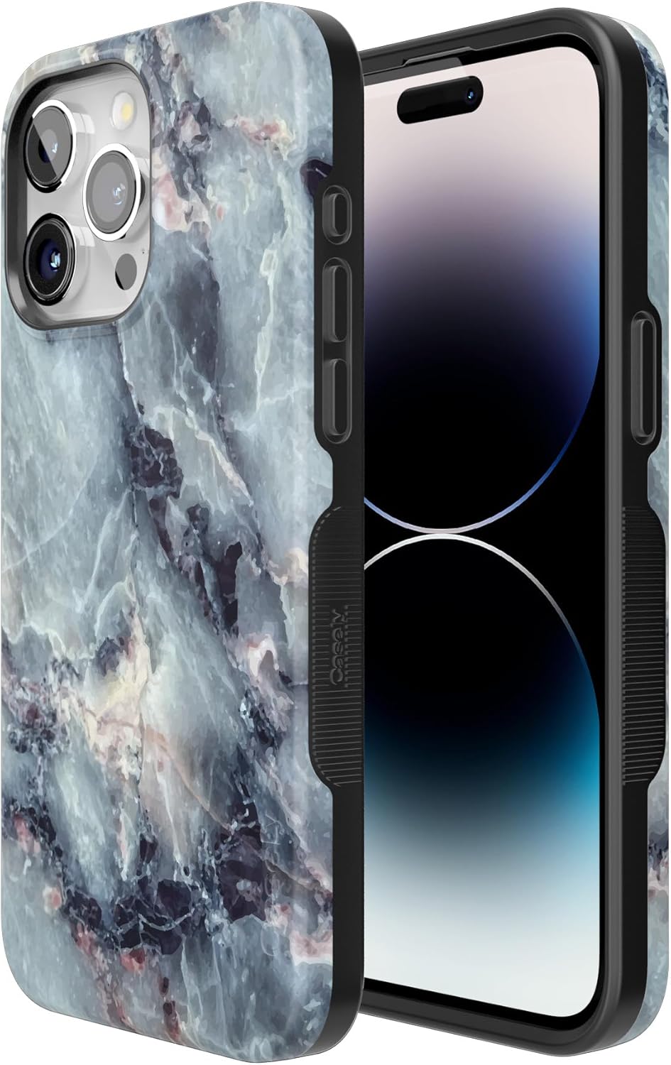 Casely iPhone 15 Pro Case | Deep Sea | Blue Marble | Bold Protective Design | Compatible with MagSafe