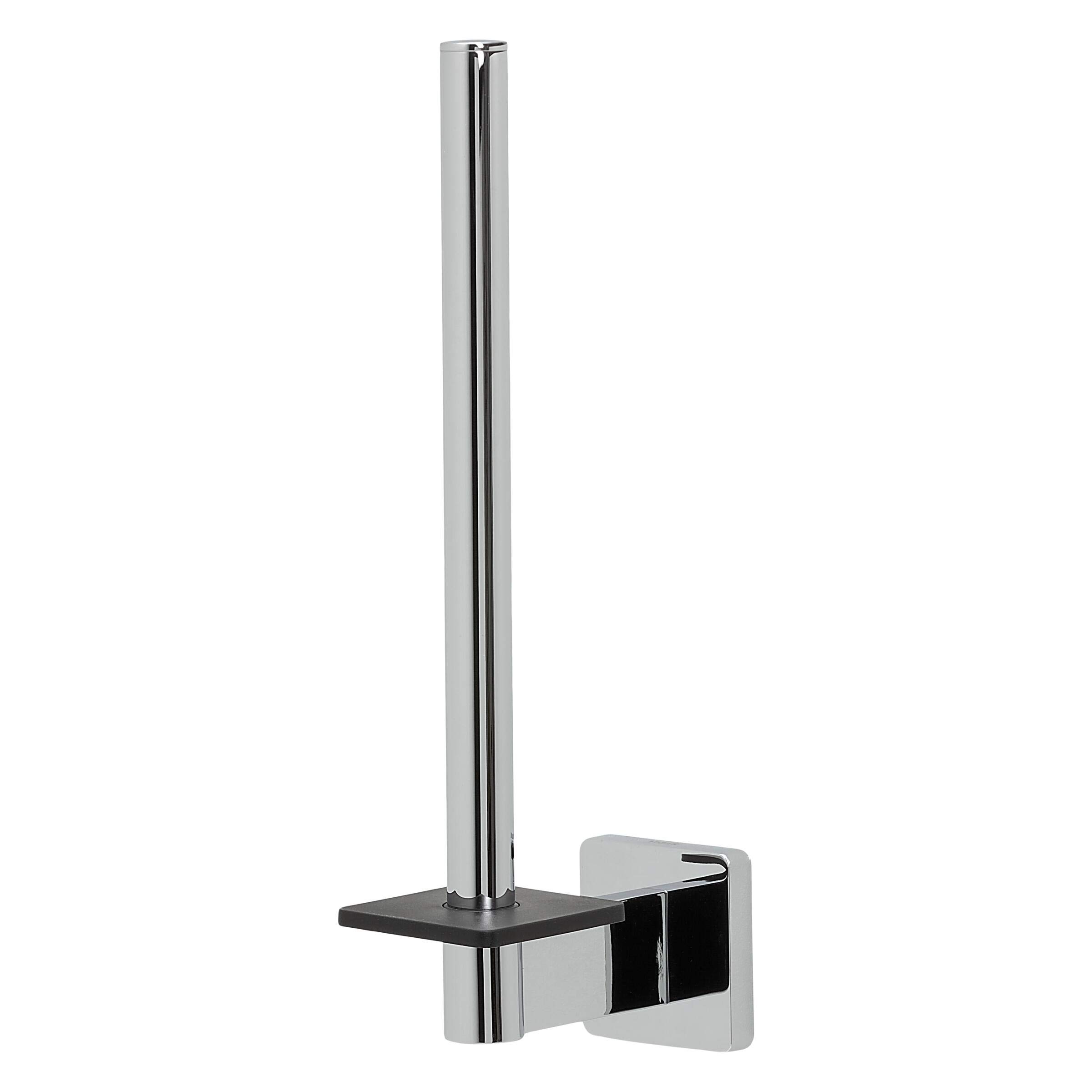 TIGER Dock Portarotolo di Riserva, Acciaio Inox, Cromato, 5 x 24.5 x 9.4 cm