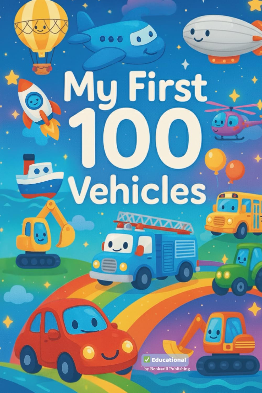 MY FIRST 100 VEHICLES: Counting & Search-and-Find Fun with Cars, Trucks, Buses, Planes, and Construction Vehicles for Kids (My First 100 Learning, Activity & Coloring Books for Kids)