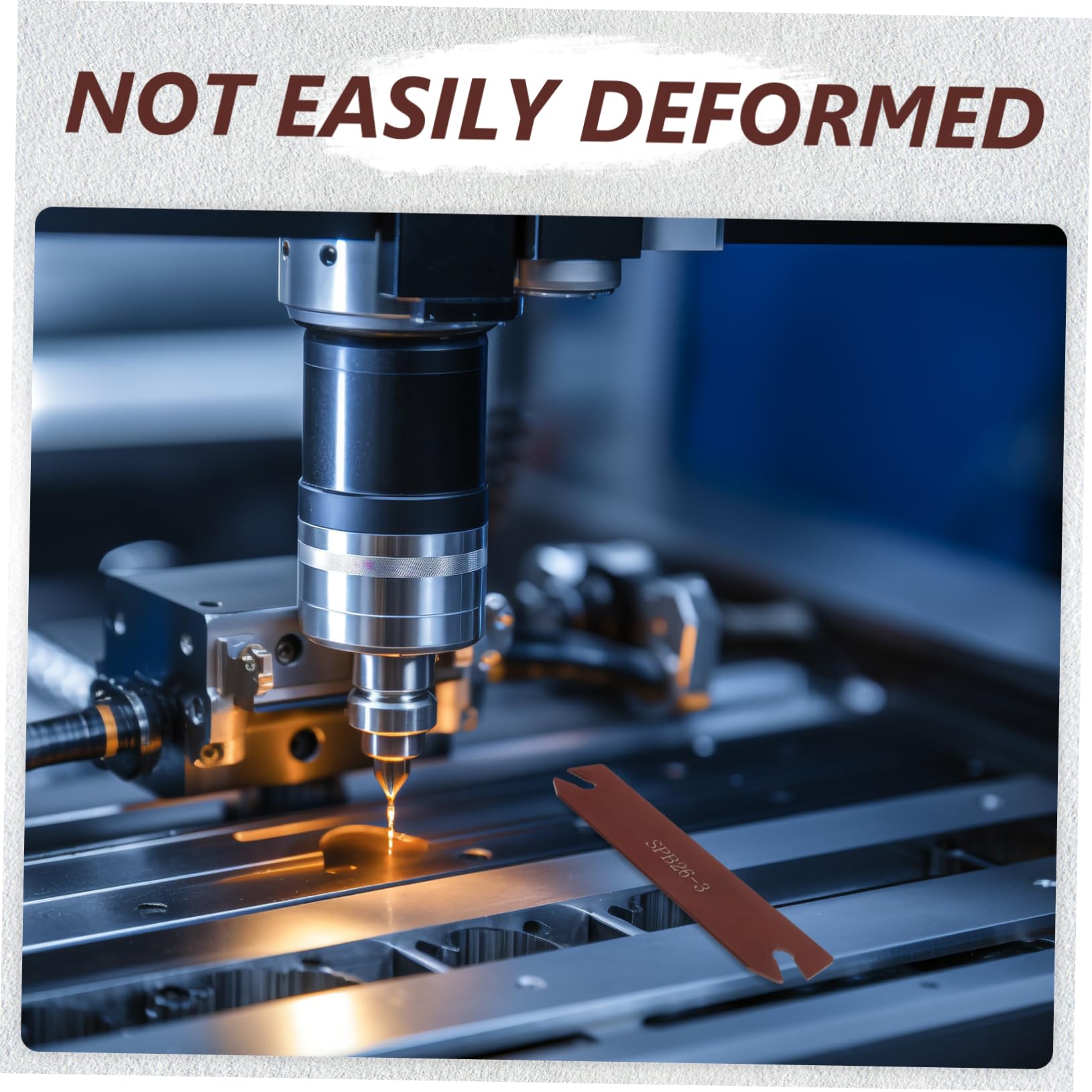 SHINEOFI 4 Pezzi Utensile per Tornio per Cnc Accessorio per Scanalatura e Alta Precisione Lavorazioni Metalliche