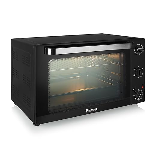 Tristar Ov-3640 Horno De Convección, 60 Litros, Horno Eléctrico Multifunción De Sobremesa, Bandeja, Rejilla Y Mango Incluidos, Temporizador De 90 Min, Temperatura Ajustable Hasta 230 Grados, 2000 W