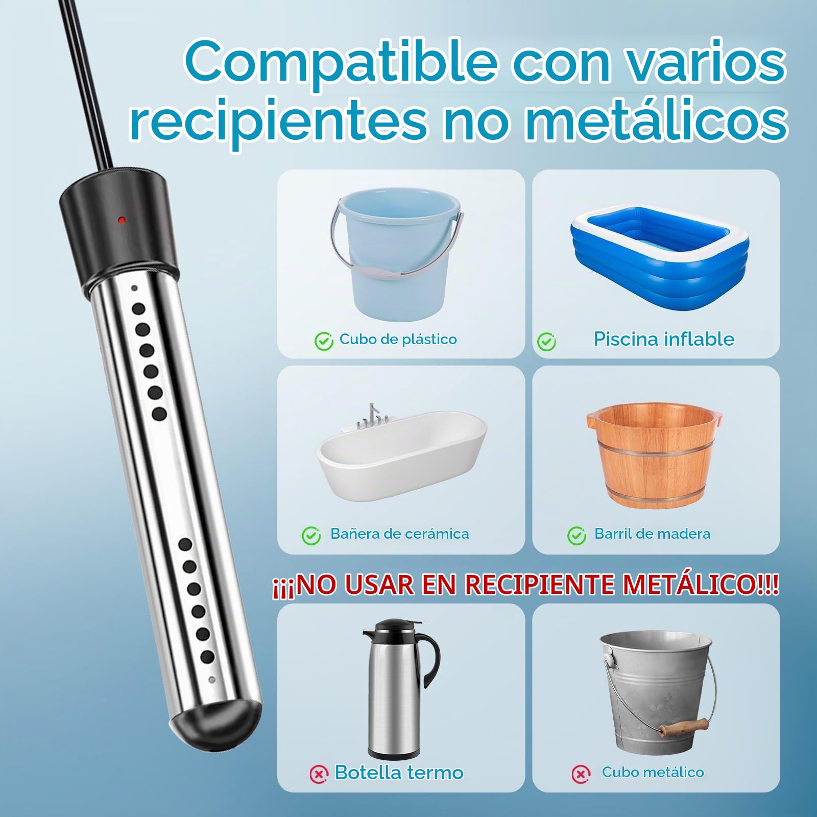 Ducha portátil para camping, 6000 mAh recargable al aire libre con pantalla LED, bomba de ducha portátil impermeable IPX7 y cabezal de ducha para senderismo, viajes, RV, coche, baño de