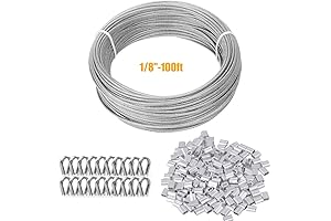 TooTaci 1/8 inch Wire Rope Kit for Endless Possibilities