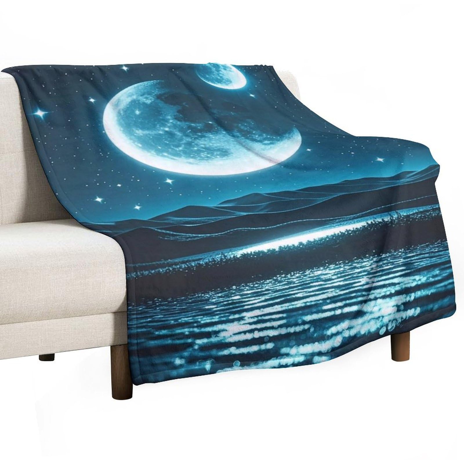 Couverture en flanelle lumineuse pour des soirées cocooning confortables sur le canapé