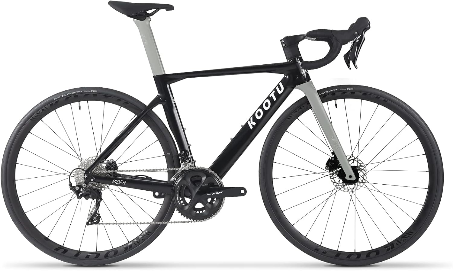 KOOTU Carbon Road Bike, T800 Carbon Fiber Road Bicycle for