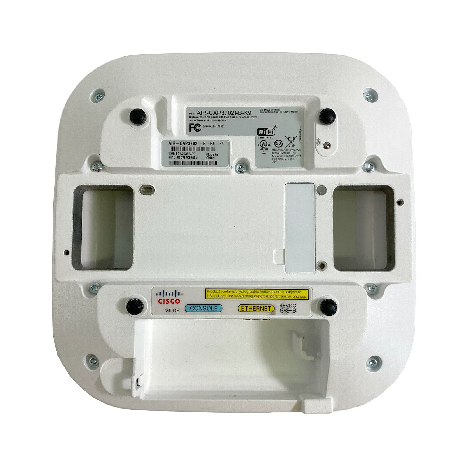 AIR-CAP3702I-B-K9 Aironet 3700 Dual Band Wireless Access Point 802.11ac