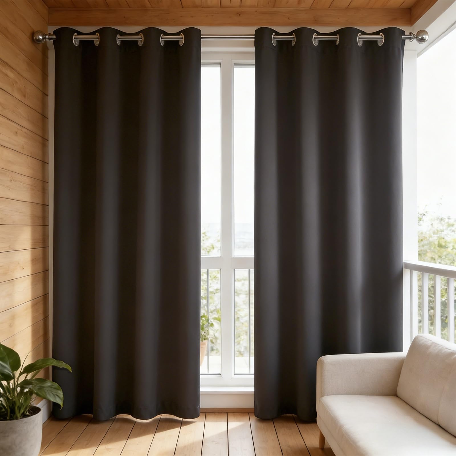 Rideaux opaque doux pour retrouver le sommeil et le confort d'un cocon protecteur gris