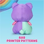 Nounours en peluche animal, jouets en peluche inspirés rétro pour les âges 3 et vers le haut, pourpre, 7”
