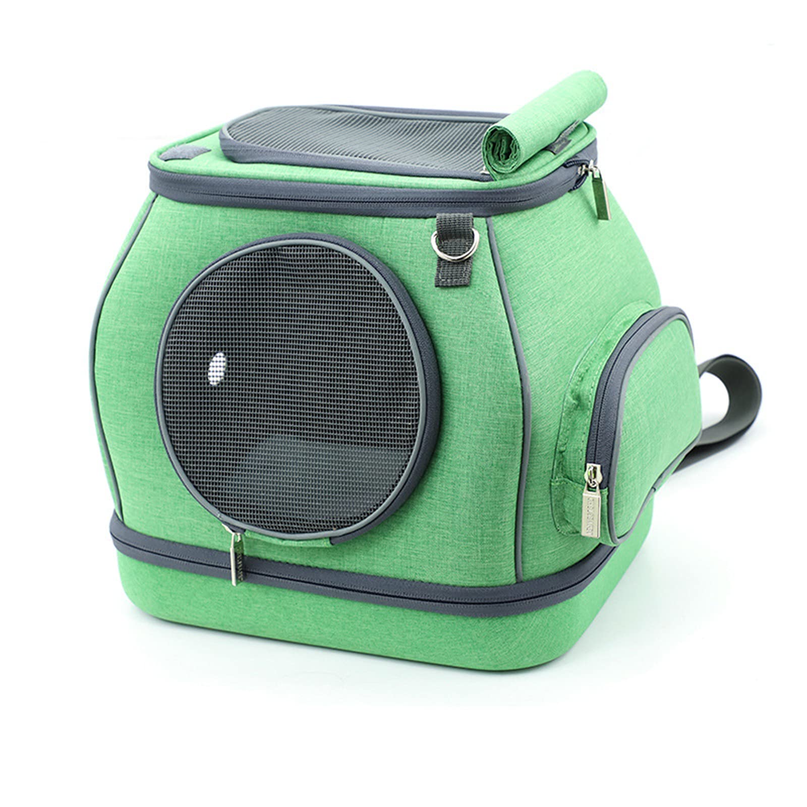 Sac à bandoulière pour chat détachable petit sac pour chien vert