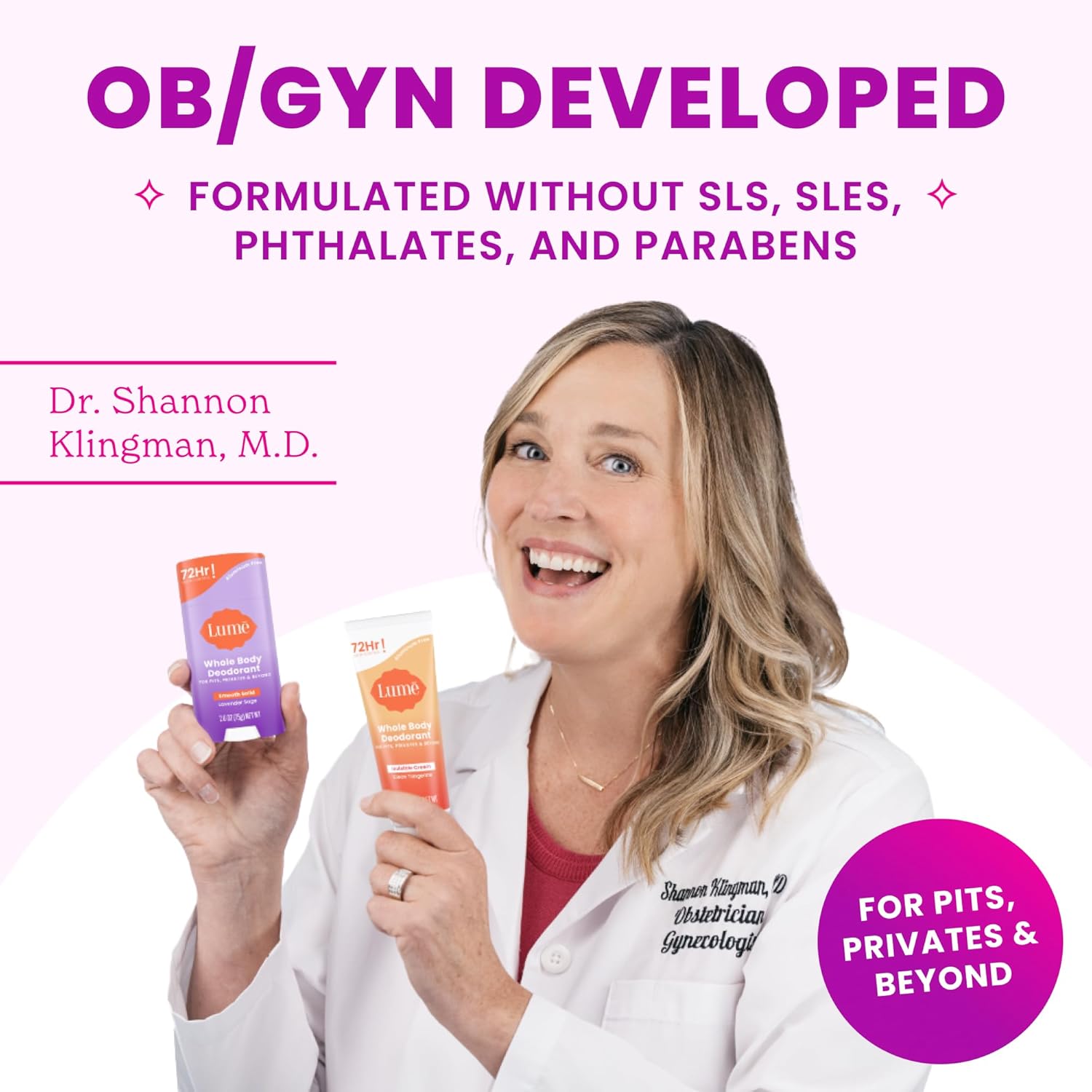 Lume Acidified Body Cleansing Bar - 24 Hour Odor Control - Removes Odor Better Than Soap - Moisturizing - No SLS or Parabens - OB/GYN Developed - 8.5 Ounce, 3 Pack (Tangerine, Lavender, & Unscented) - Image 5