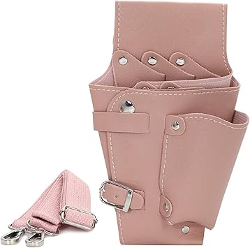 Amazon シザーケース レディース 上品 Puレザー 肩掛け ショルダー 美容師 トリマー かわいい シンプル ピンク Maka Hou シザーケース カバー 通販