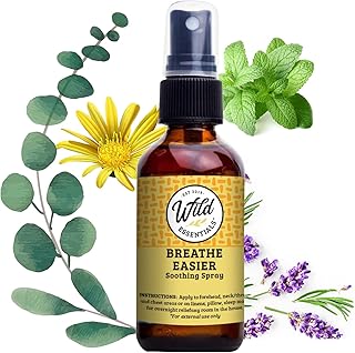 Wild Essentials All Natural Essential Oil Sprays, 2 Ounce, 60ml, Organic Witch Hazel, Aromatherapy, Made in USA