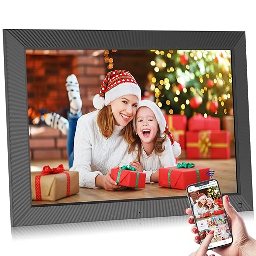 19-inch Dual-WiFi Digital Photo Frame - Digital Picture Frame, 32GB, Motion Sensor, Full Function, Sharing Photos and Videos via App or Email Instantly, Unlimited Cloud Storage, Wall Mountable