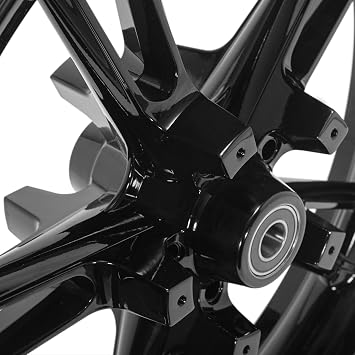 TOFR 21x3.5 Enforcer Front Wheel Rim Tubeless For Harley Touring Bagger Road King Road Glide Electra Glide Ultra Classic Ultra Limited Street Glide Custom Special 2009-2023 Gloss Black
