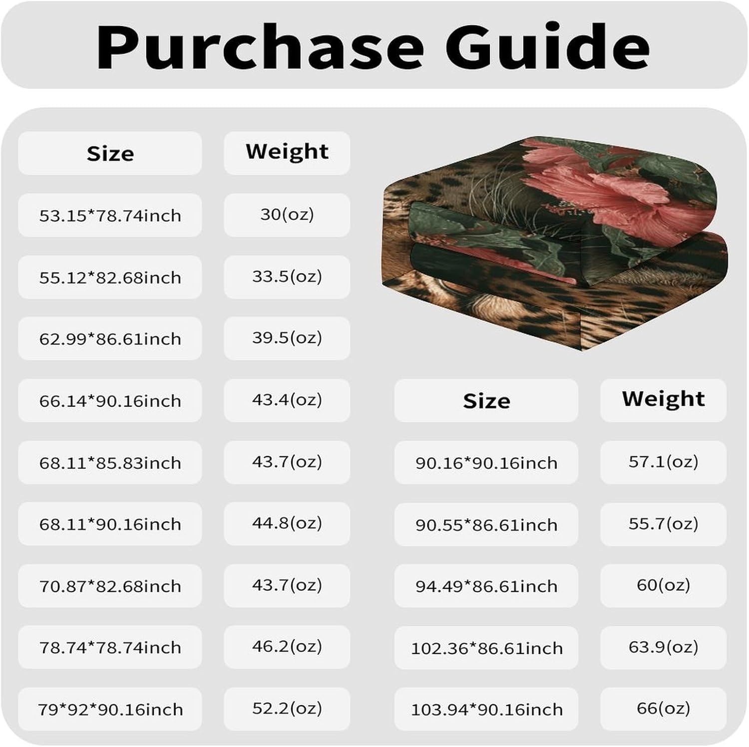 Leopard in Flowers Comforter Bedding Heavy Bed Blanket Soft Warm Fluffy All Seasons Only Quilt 229x229cm