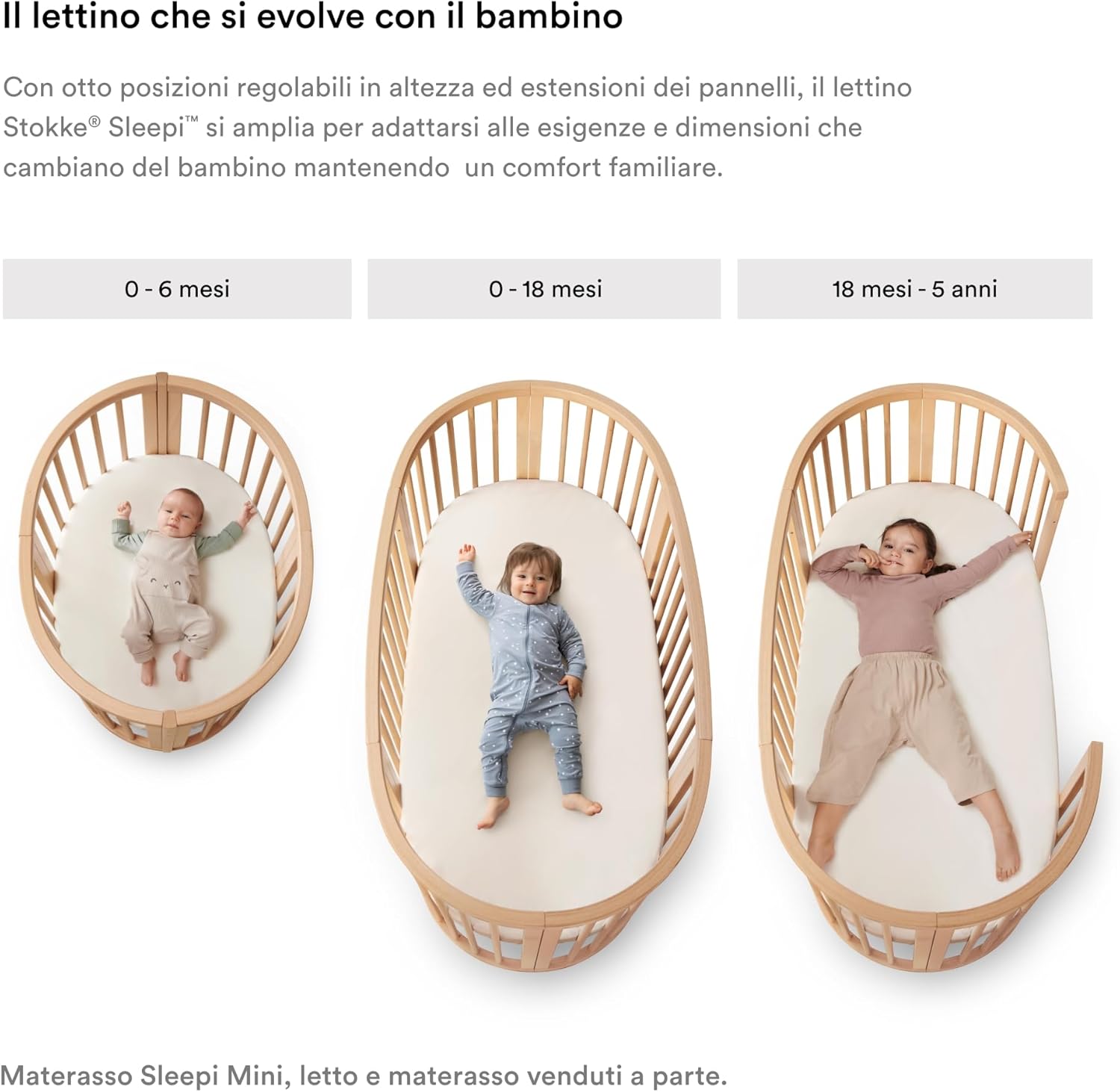 Stokke Sleepi Crib Evolution Stages