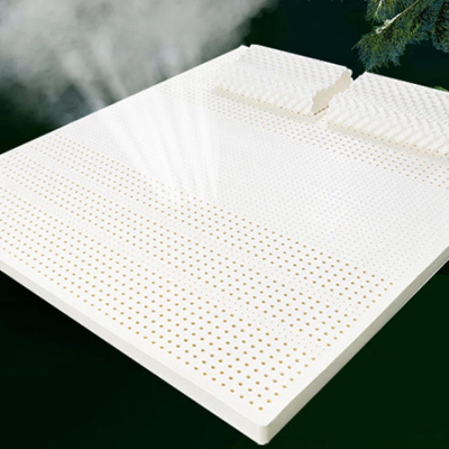 100% Natural Latex Mattress, Queen Size, Thickened 4" Cushion for Back & Shoulder Pain Relief, Eco-Friendly Home Bedroom Comfort, Full 54"×75" Mattress