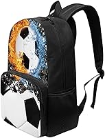 Vista 207 de American Flag Fire Galaxy Pattern Kids Backpack for Boys Girls Elementary Students Bookbag Middle School Bag Lightweight Children Travel Bag