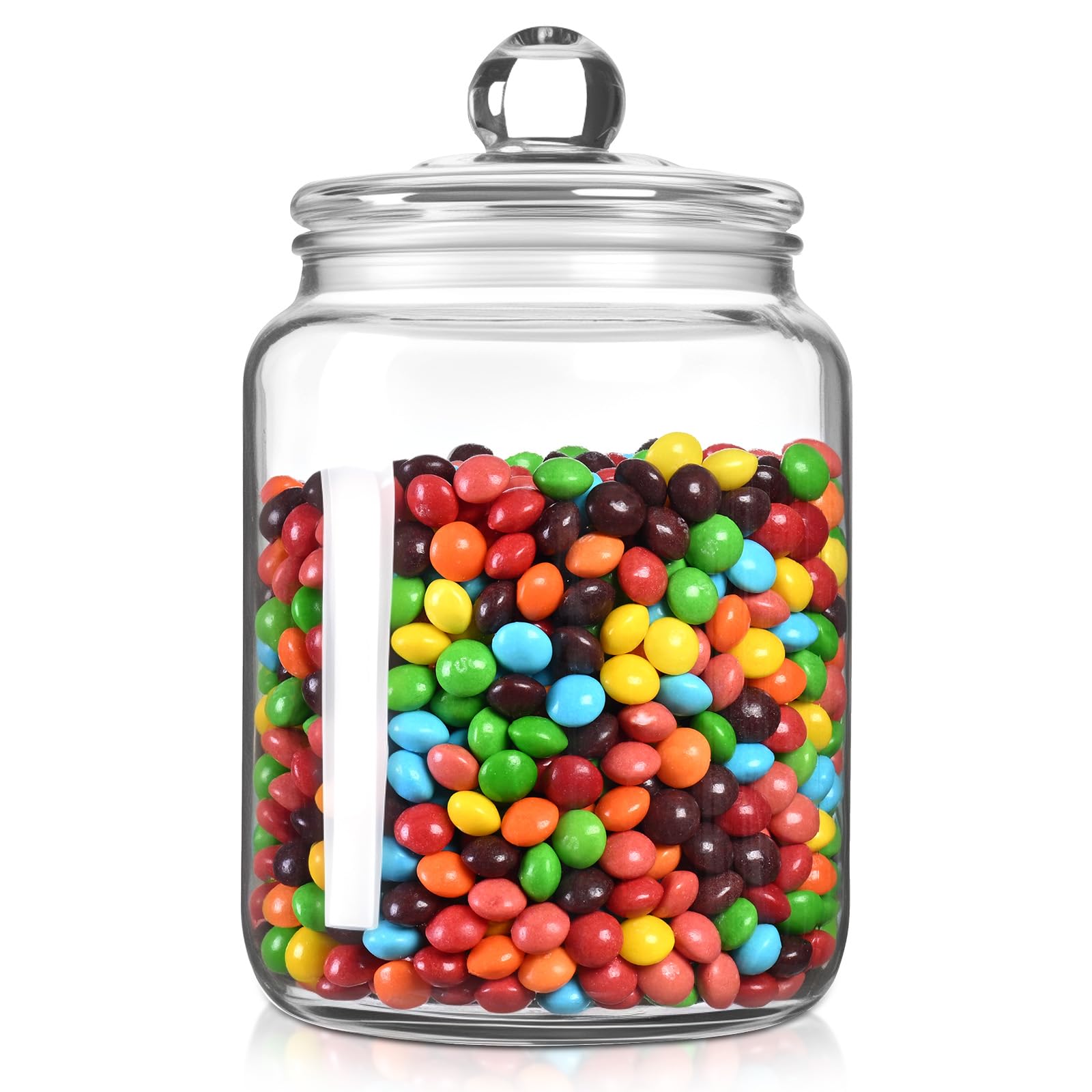 FrutPunch Glass Jars with Lids Wide Mouth, 2L Cookie Jar for Kitchen Storage Organization, Glass Storage Jars with Sealing Ring for Cookies, Candy, Flour, Nuts