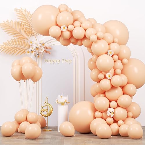 Miniatura 181 de Globos Rosados Retro, paquete de 66 globos de 12 pulgadas de color rosa suave, globos de látex para fiestas de cumpleaños, baby shower, San 07 Retro