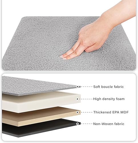 Miniatura 53 de B FSOBEIIALEO Cubo otomano de almacenamiento pequeño Sherpa otomano otomano, otomanas plegables y portátiles, piel de peluche sintética, color