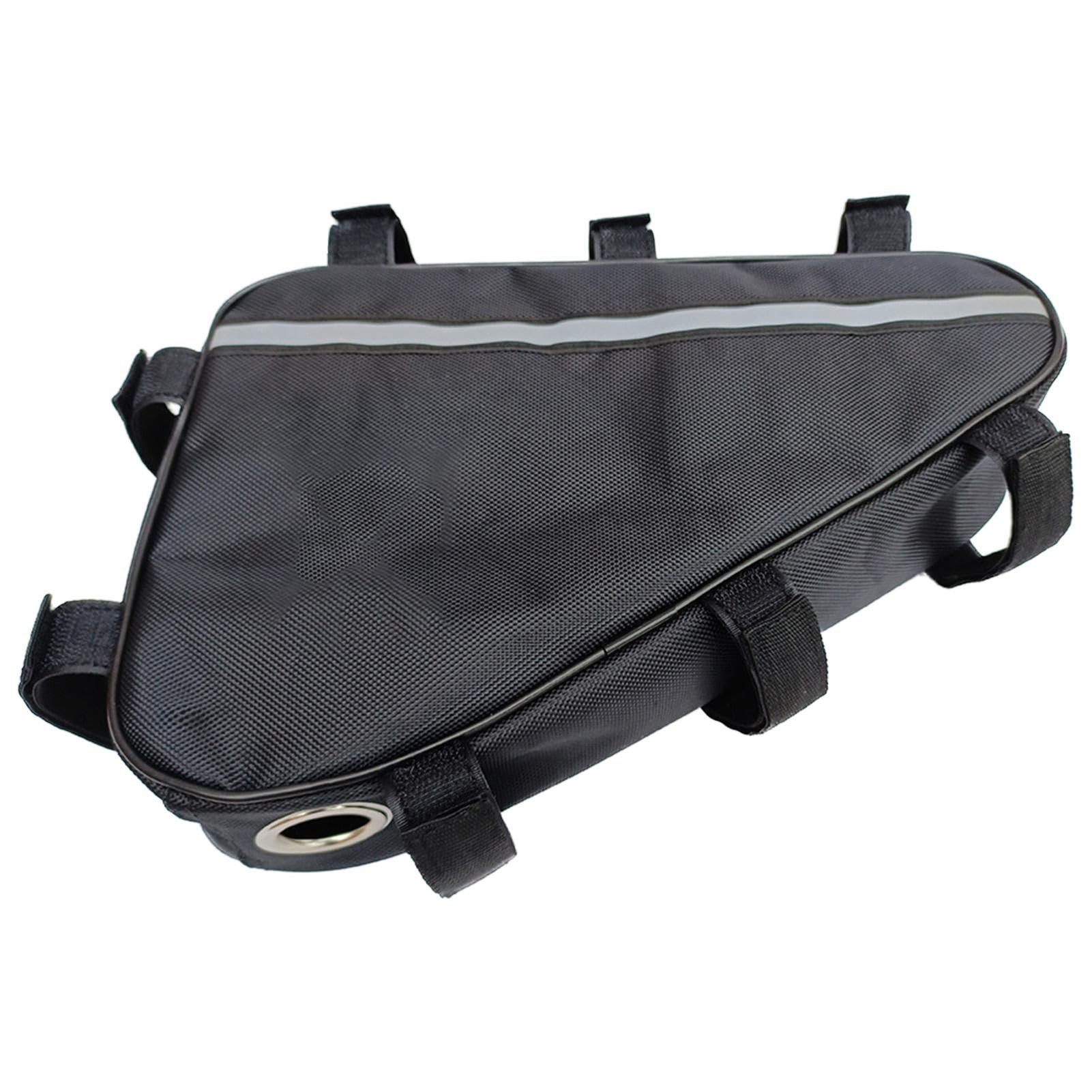 Borsa Da Manubrio Per Bici Elettrica Eocycle 53 Cm - Impermeabile, Portaoggetti, Nera