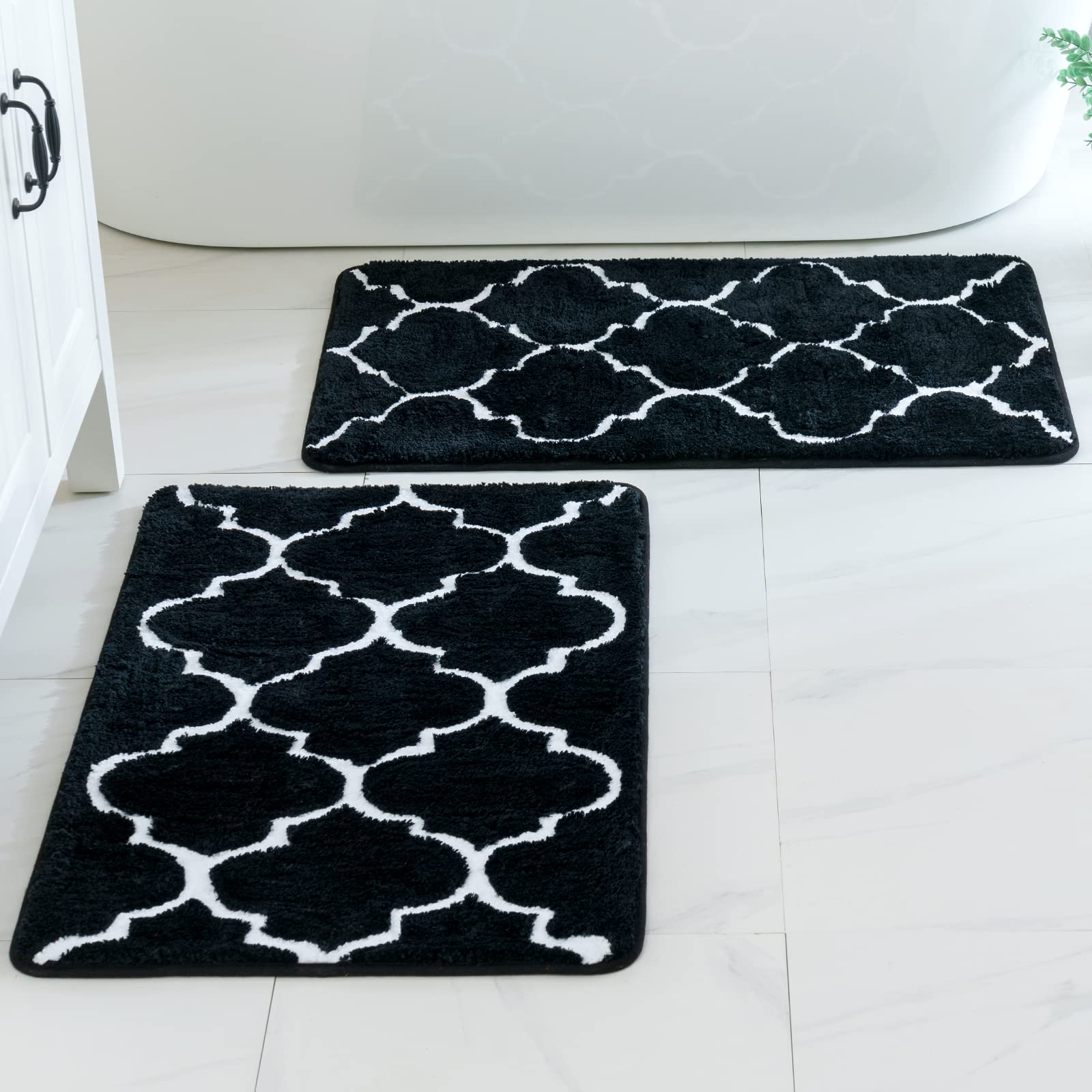 Tappetino Da Bagno In Microfibra Ciniglia - Antiscivolo, Assorbente, Lavabile, 60x90cm, Marrone - Foto 4