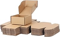 Vista 8 de PHAREGE Cajas de envío de 11 x 8 x 2 pulgadas a granel, paquete de 25 cajas de envío marrones, con bloqueo de pestaña para embalaje de pequeñas
