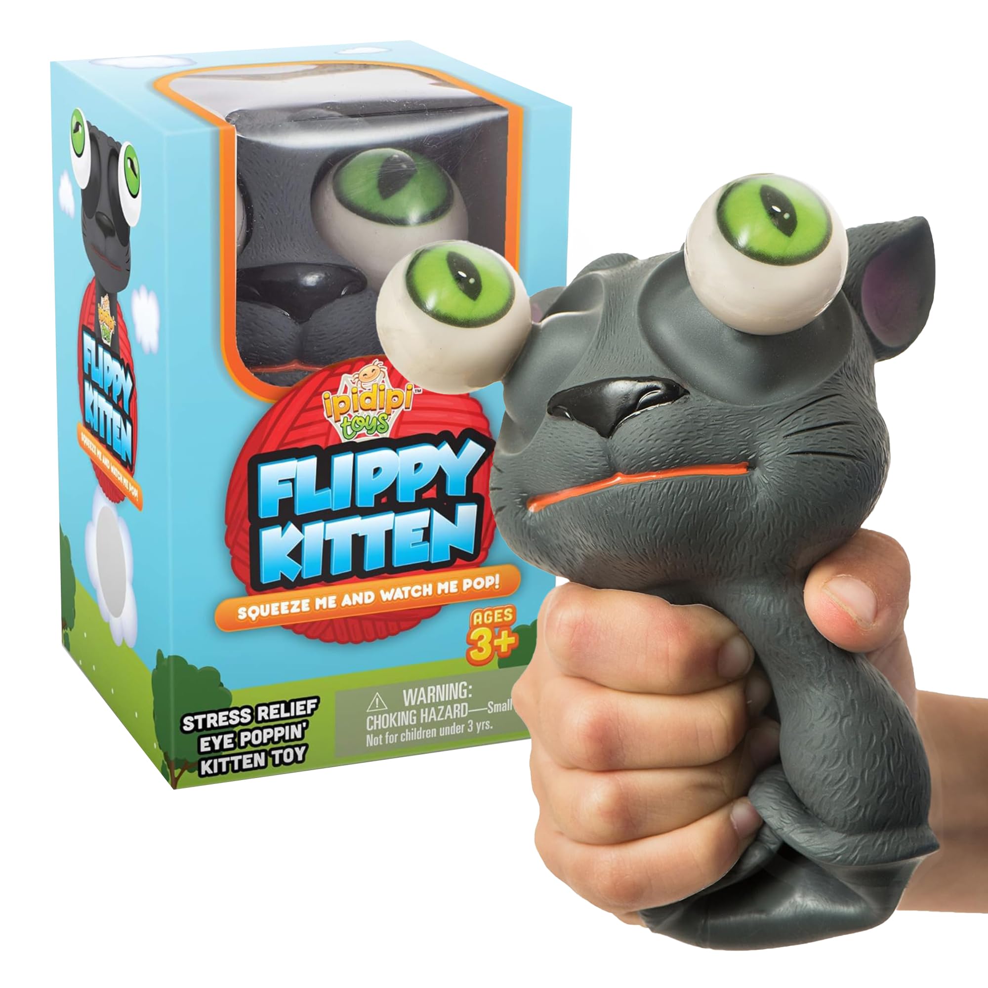 Amazon.com: IPIDIPI TOYS Flippy Kitten Squishy Eye Popping Cat