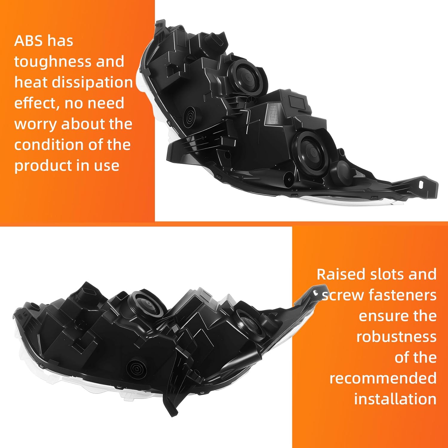 Right Side Halogen Headlight Assembly Compatible with 2019-2022 Transit Connect XL/XLT/Titanium Replacement Headlamp KT1Z13008A (Right)