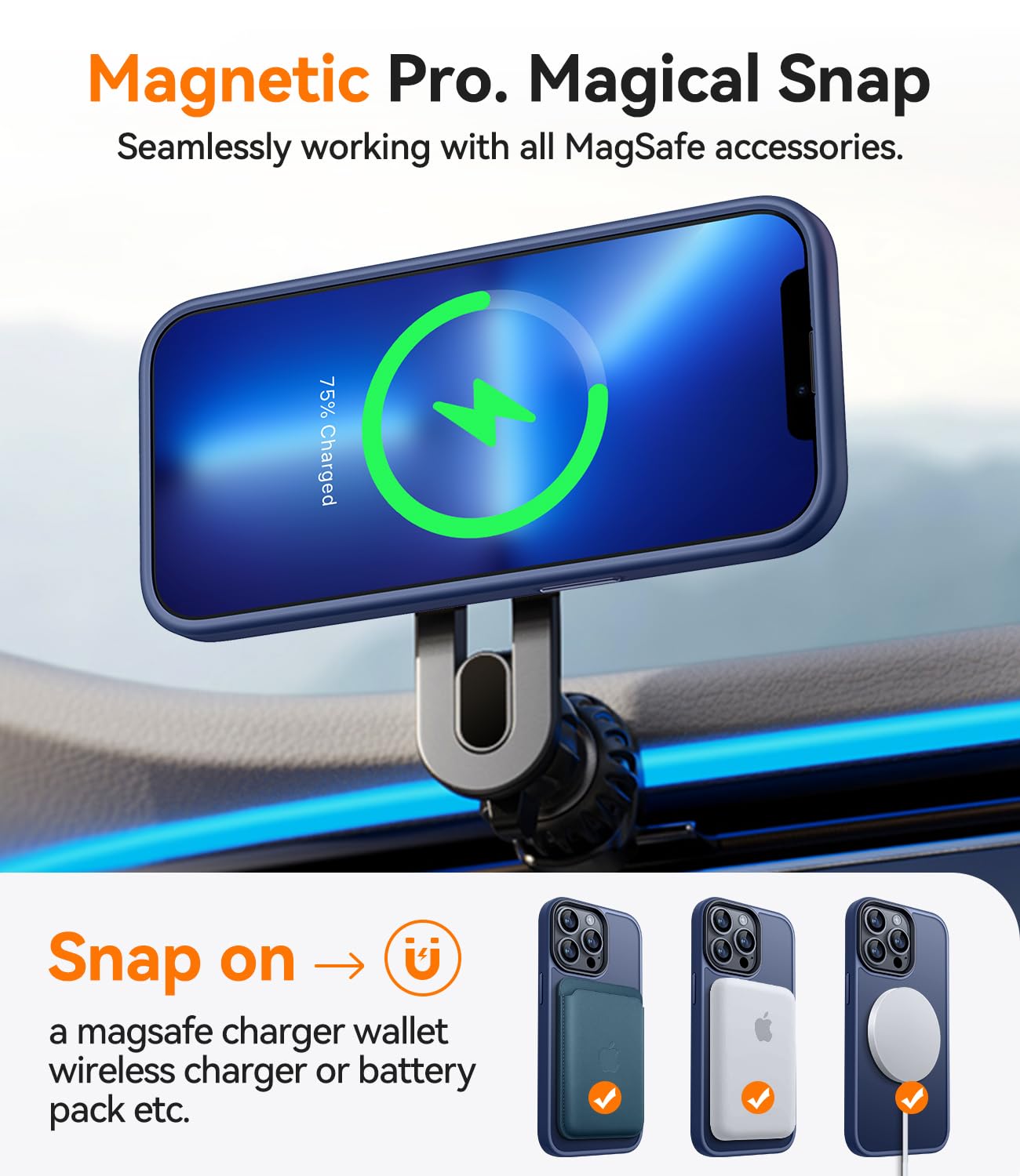 Custodia Magnetica Per IPhone 13 - Compatibile MagSafe, Protezione Completa Fotocamera, Blu