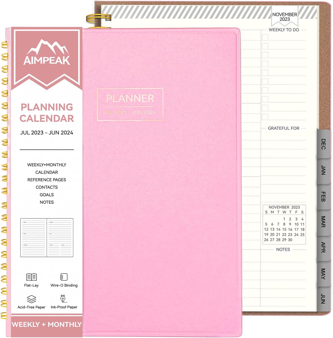 2023 2024 Blue Sky Mahalo CYO WeeklyMonthly Academic Planner 8 12 X 11 July 2023 To June 2024 100149 A - Office Depot