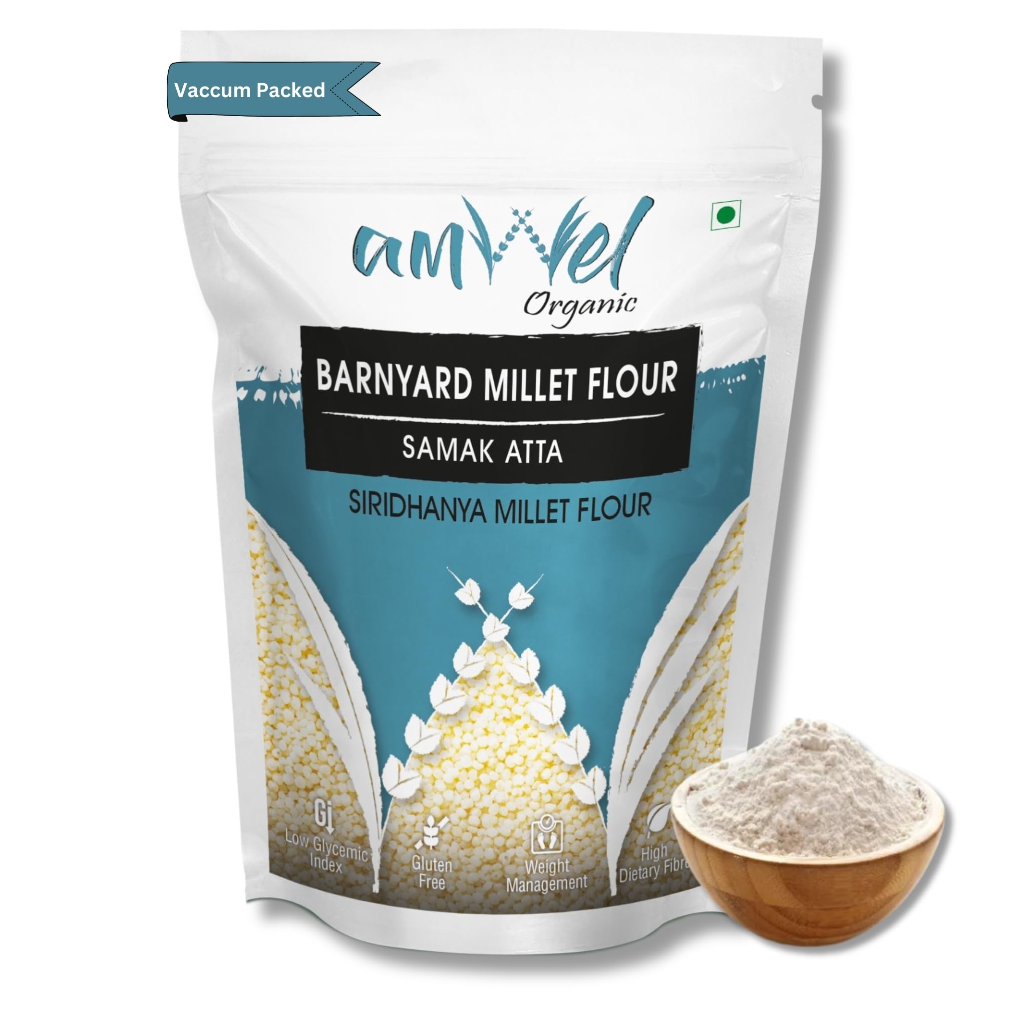 Amwel Organic Barnyard Millet Flour | 450 grams x 5 pc | Samak, Sawang, Sama Atta | Siri Dhanya Millets Flour | Low GI Gluten Free Diabetic Friendly Fiber Rich Food for Health & Weight Loss (B0BYVN5CYS) Amazon Price History, Amazon Price Tracker